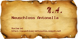 Neuschloss Antonella névjegykártya